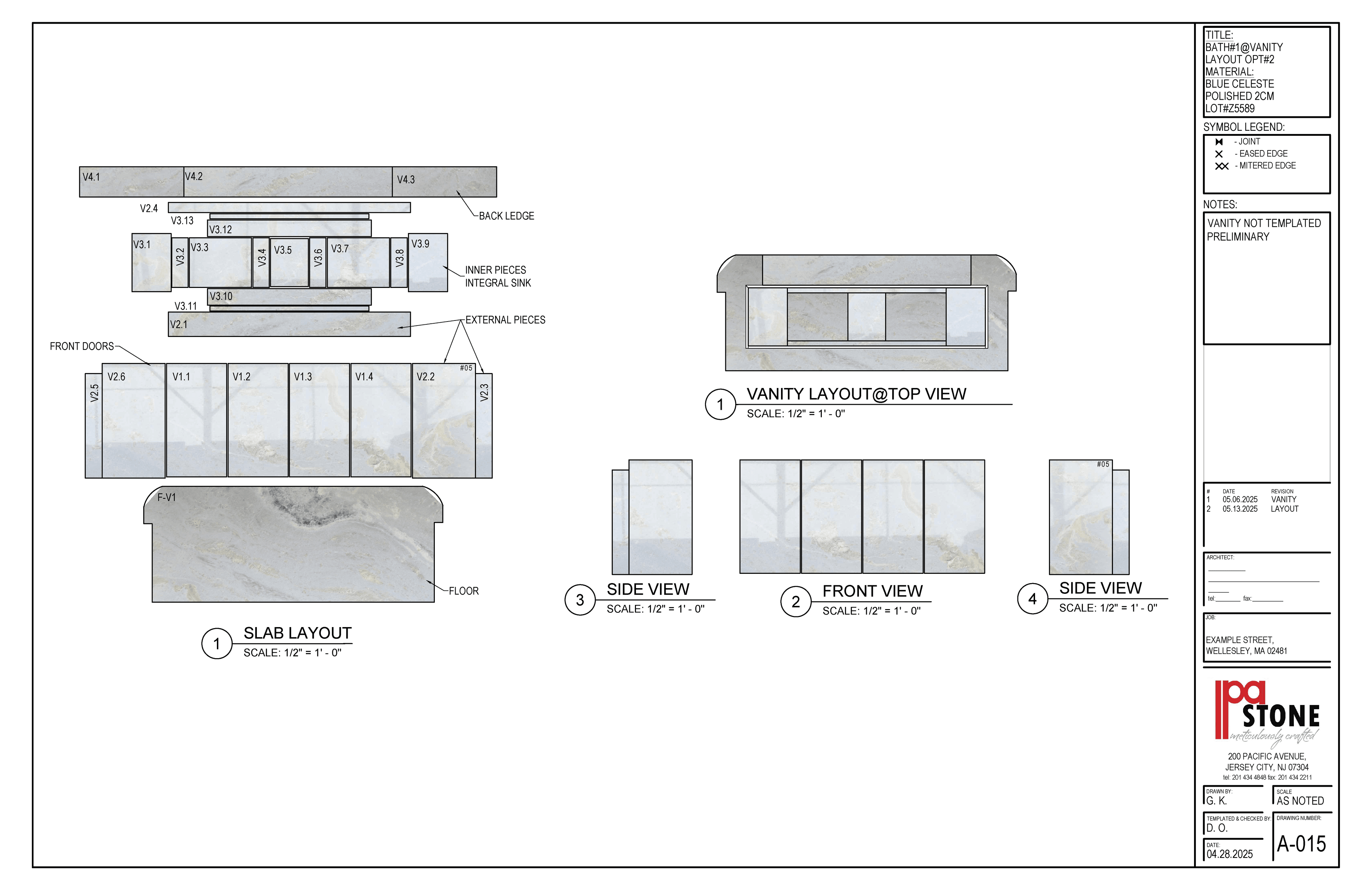 Wellesley Bathroom blueprint